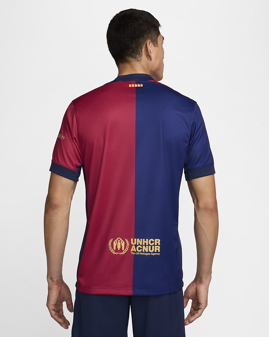 FC Barcelona 2024 25 Stadium Home Men s Nike Dri FIT Soccer Replica Jersey. Nike